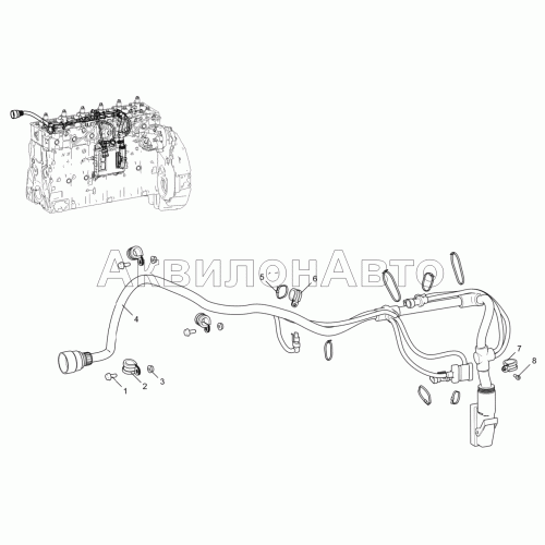 Жгут промежуточный 536-30-372400-013