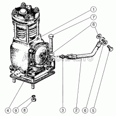 Установка пневмокомпрессора