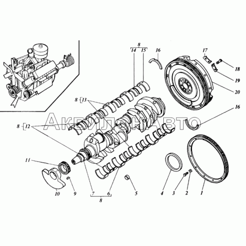 Коленчатый вал Коленчатый вал