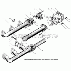Газопровод двигателей ЯМЗ-240НМ2 и ЯМЗ-240ПМ2