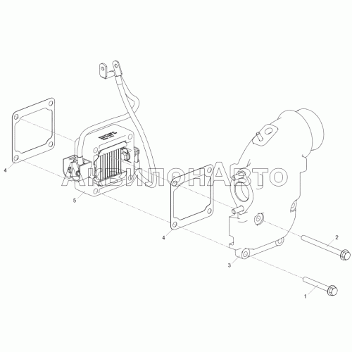 5343.1115005-20 Установка впускного тракта (ЯМЗ-53443-20, ЯМЗ-53443-22, ЯМЗ-53443-30) 5343.1115005-20 Установка впускного тракта (ЯМЗ-53443-20, ЯМЗ-53443-22, ЯМЗ-53443-30)