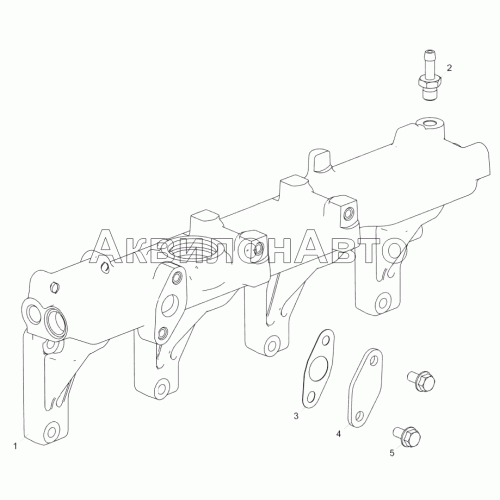 5344.1303100 Труба распределительная 5344.1303100 Труба распределительная