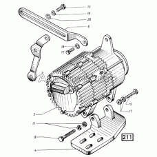 Установка генератора и счетчика моточасов СМД-14НГ,-14БН,-15Н,-19,-20