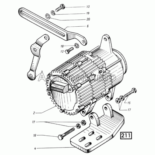 Установка генератора и счетчика моточасов СМД-14НГ,-14БН,-15Н,-19,-20 Установка генератора и счетчика моточасов СМД-14НГ,-14БН,-15Н,-19,-20