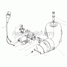 ЗАСЛОНКА АВАРИЙНОГО ОСТАНОВА двигателей ЯМЗ-6562.10, ЯМЗ-6563.10
