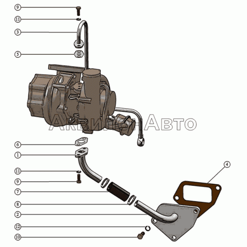 Маслопроводы турбокомпрессора Маслопроводы турбокомпрессора