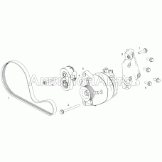 5340.3701001 Установка генератора (ЯМЗ-5344-10, ЯМЗ-53442)