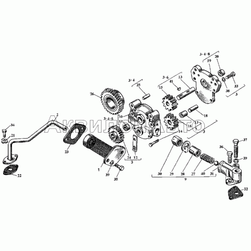 Приемник масляного насоса Приемник масляного насоса