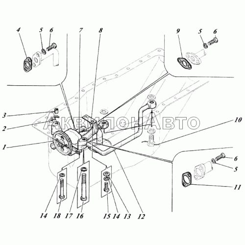 Насос масляный с трубами МН41-09с1 Насос масляный с трубами МН41-09с1