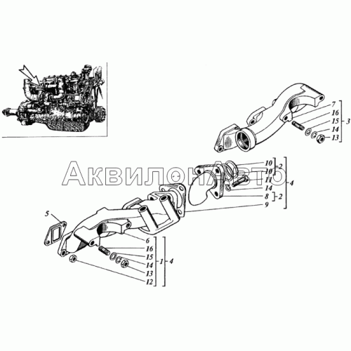 Коллекторы выпускные Коллекторы выпускные