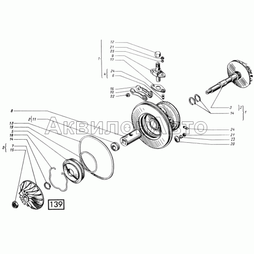 Корпус средний СМД-60, -62, -64, -66, -72