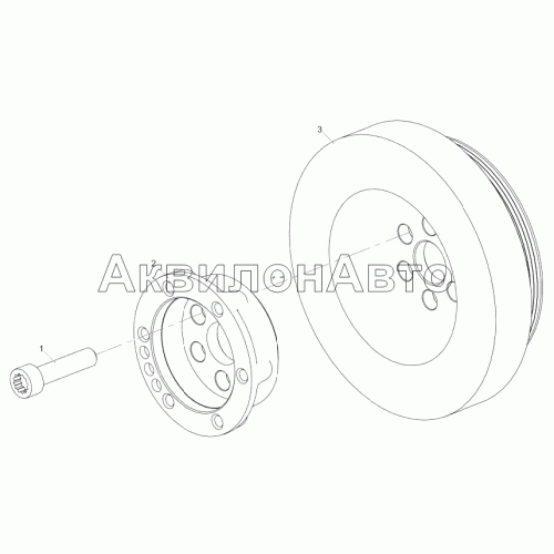 5340.1005050 Установка гасителя коленчатого вала