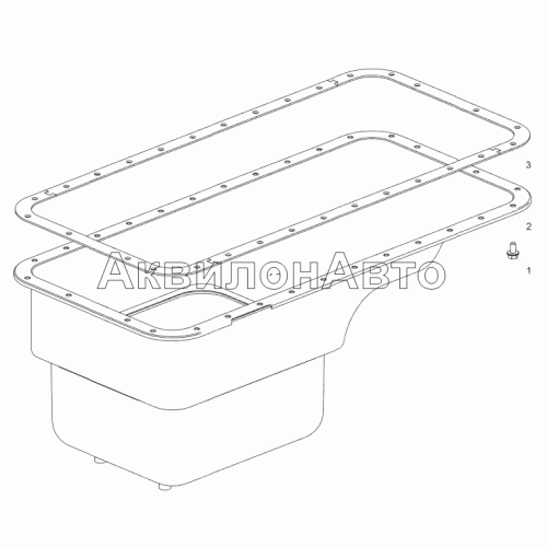 236Б-1009005 Установка картера масляного 236Б-1009005 Установка картера масляного