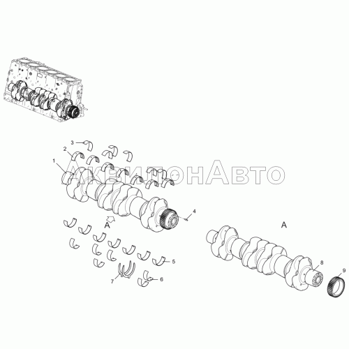 Вал коленчатый 536-30-100500-010