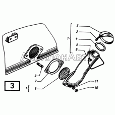 Патрубок маслоналивной СМД-14НГ,-14БН,-15Н,-19,-20