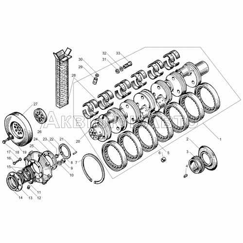 Вал коленчатый