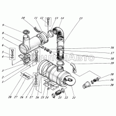Установка воздухоочистителя 442-59-12c1