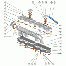 Крышки головок цилиндров, коллектор и сапуны Крышки головок цилиндров, коллектор и сапуны