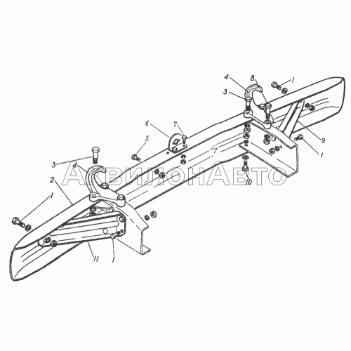 Передний бампер и буксировочные крюки Передний бампер и буксировочные крюки