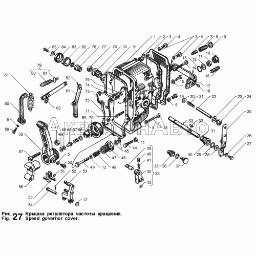 Крышка регулятора частоты вращения