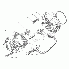 Масляный насос коробок передач ЯМЗ-2361-06, ЯМЗ 2381-06