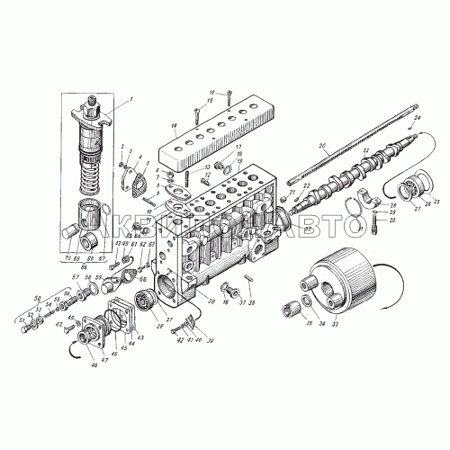 Корпус топливного насоса высокого давления