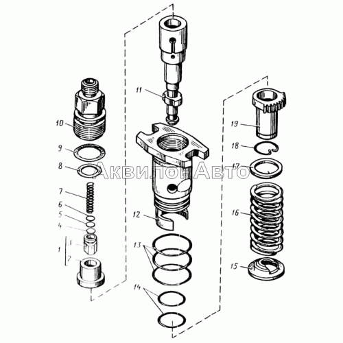 Секция топливного насоса высокого давления