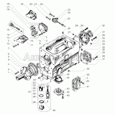 Картерм и масляный насос коробки передач ЯМЗ-236П