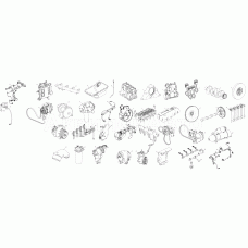 Схема деления двигателя ЯМЗ-53402 на сборочные единицы