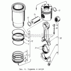 Поршень и шатун