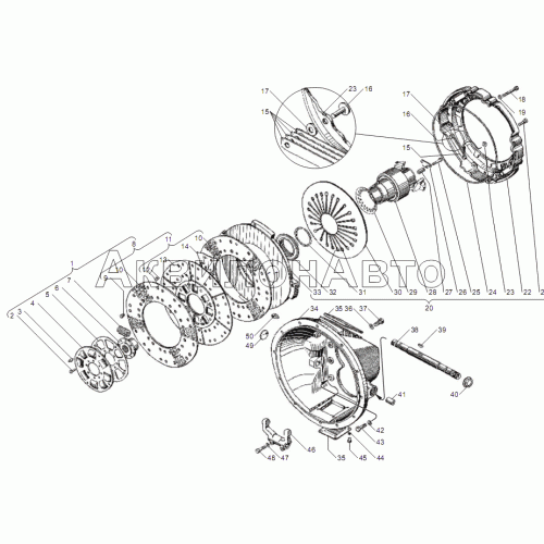 СЦЕПЛЕНИЕ для двигателей ЯМЗ-6562.10, ЯМЗ-6563.10 СЦЕПЛЕНИЕ для двигателей ЯМЗ-6562.10, ЯМЗ-6563.10