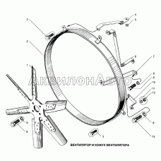 Вентилятор и кожух вентилятора