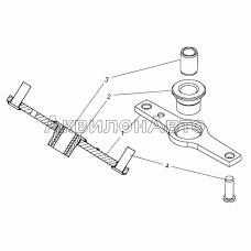 33.1111400 Рычаг реек в сборе