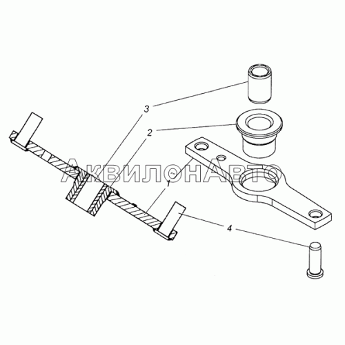 33.1111400 Рычаг реек в сборе