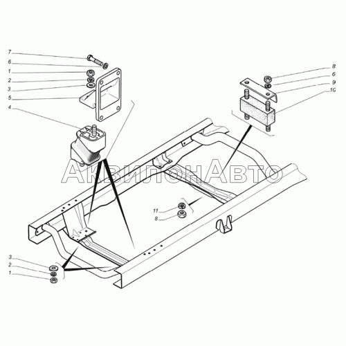 Подвеска двигателя Подвеска двигателя