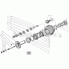 Передний носок коленчатого вала СМД-21, -22, 22А, 23, 23.01, 23.02, 24, 24.01, 24.02