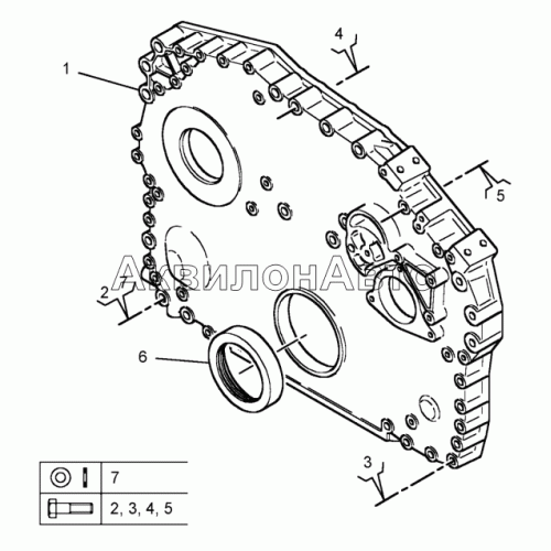 Крышка передняя