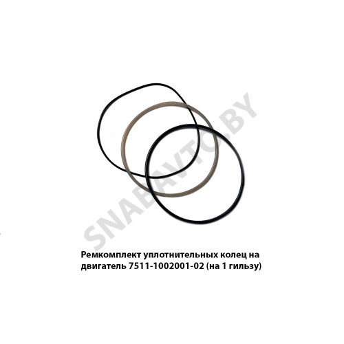 7511-1002001-02 Ремкомплект уплотнительных колец на двигатель (на 1 гильзу)