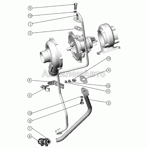 Маслопроводы турбокомпрессора Маслопроводы турбокомпрессора
