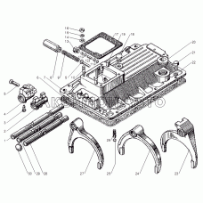 Механизм переключения КП ЯМЗ-2381