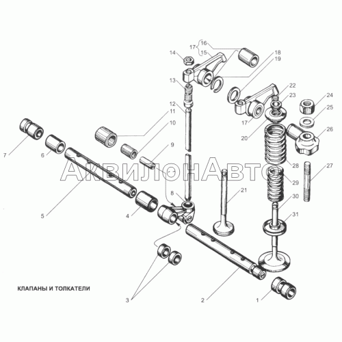 Клапаны и толкатели