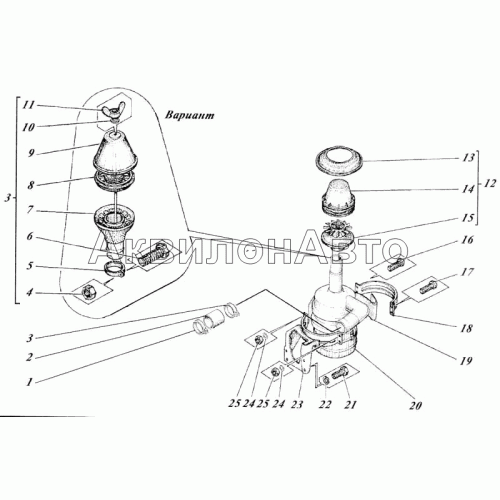 Установка воздухоочистителя 440-12с1-10 Установка воздухоочистителя 440-12с1-10