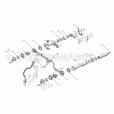 Водяные трубы и термостаты системы охлаждения двигателей с индивидуальными головками цилиндров