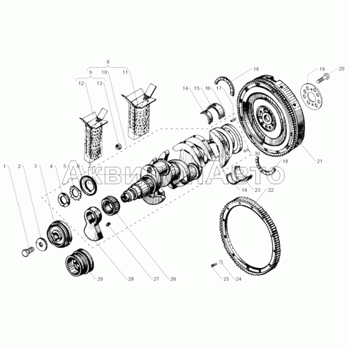 Вал коленчатый