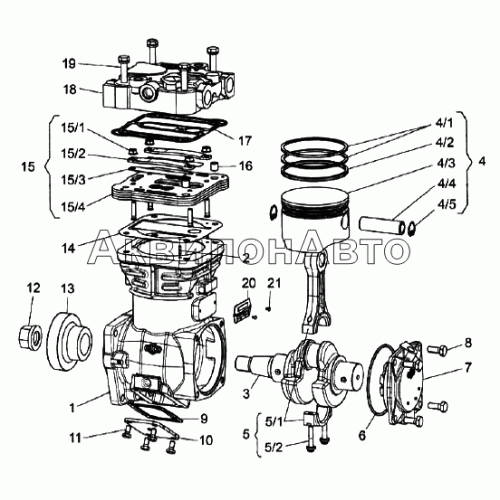 Компрессор пневматического тормоза