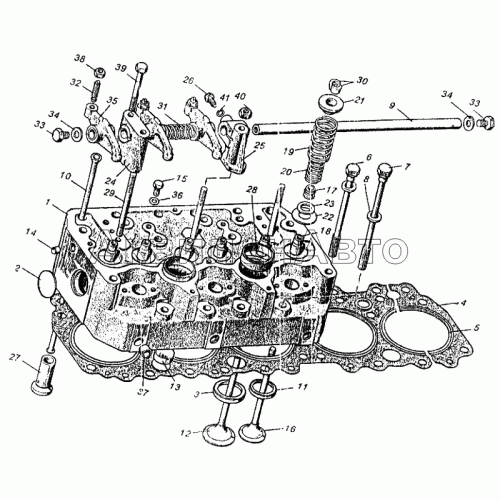 Головка цилиндров. Клапаны и толкатели клапанов Головка цилиндров. Клапаны и толкатели клапанов