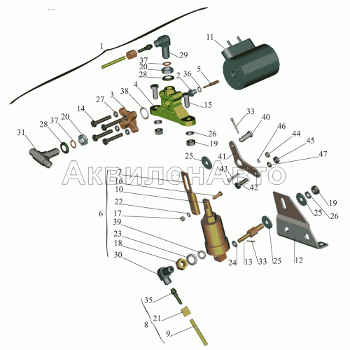 Привод останова двигателя 437041-1115004