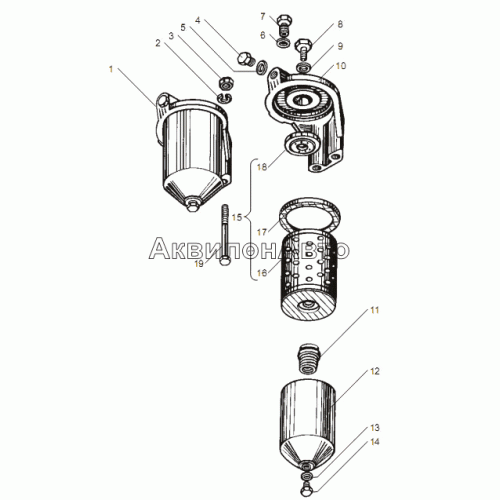 Фильтр топливный очистки топлива