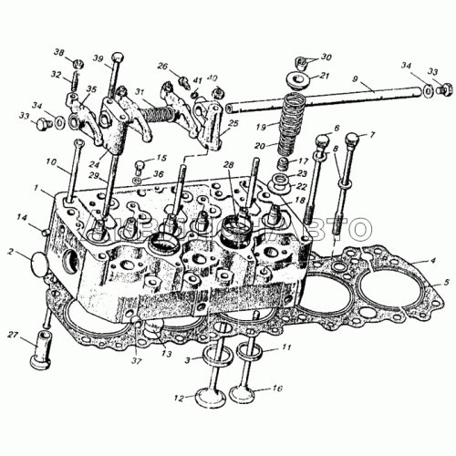 Головка цилиндров. Клапаны и толкатели клапанов Головка цилиндров. Клапаны и толкатели клапанов