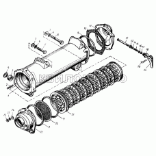 Радиатор водомасляный и краник сливной